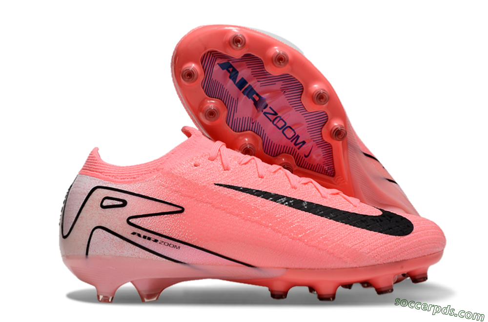 Nike Air Zoom Mercurial Vapor 16 Elite AG Low-Tops Football Boots - Pink/White/Black 1