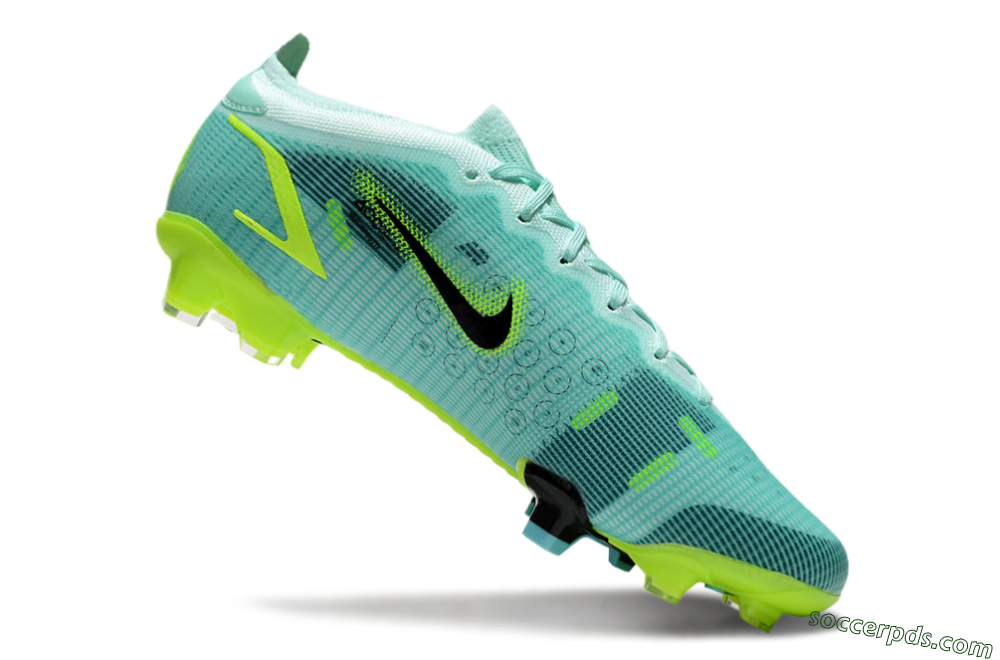 Nike Mercurial Vapor 14 Elite FG Low-Tops Football Boots - Green/Black/Yellow 4