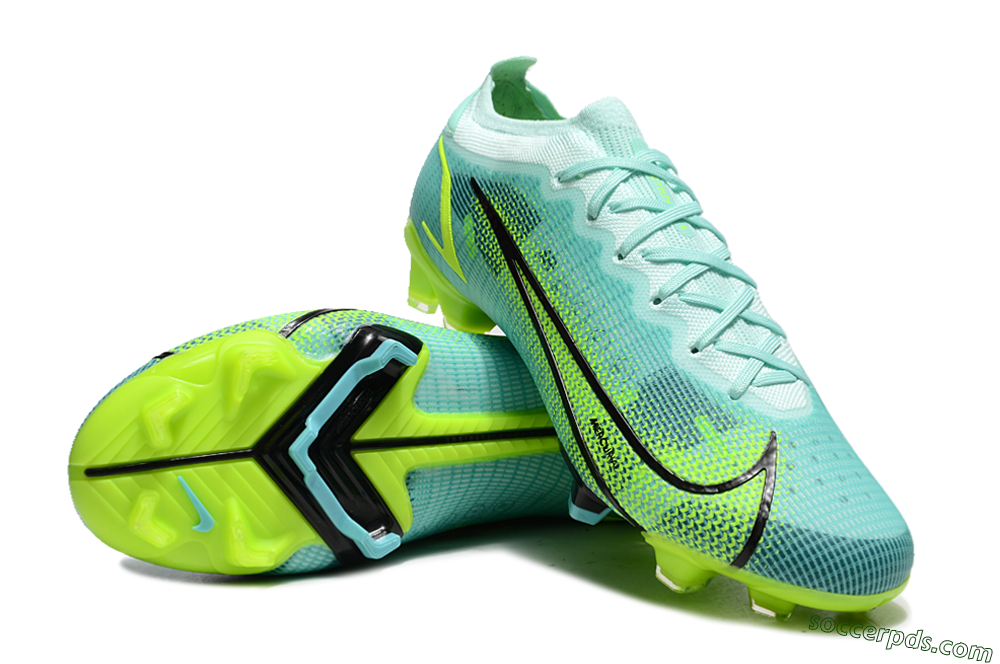 Nike Mercurial Vapor 14 Elite FG Low-Tops Football Boots - Green/Black/Yellow 3