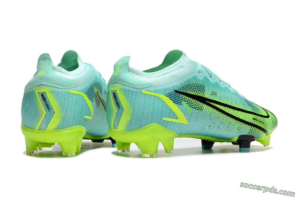 Nike Mercurial Vapor 14 Elite FG Low-Tops Football Boots - Green/Black/Yellow 6