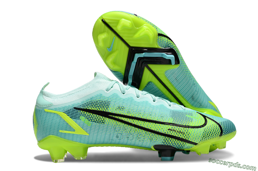 Nike Mercurial Vapor 14 Elite FG Low-Tops Football Boots - Green/Black/Yellow 1