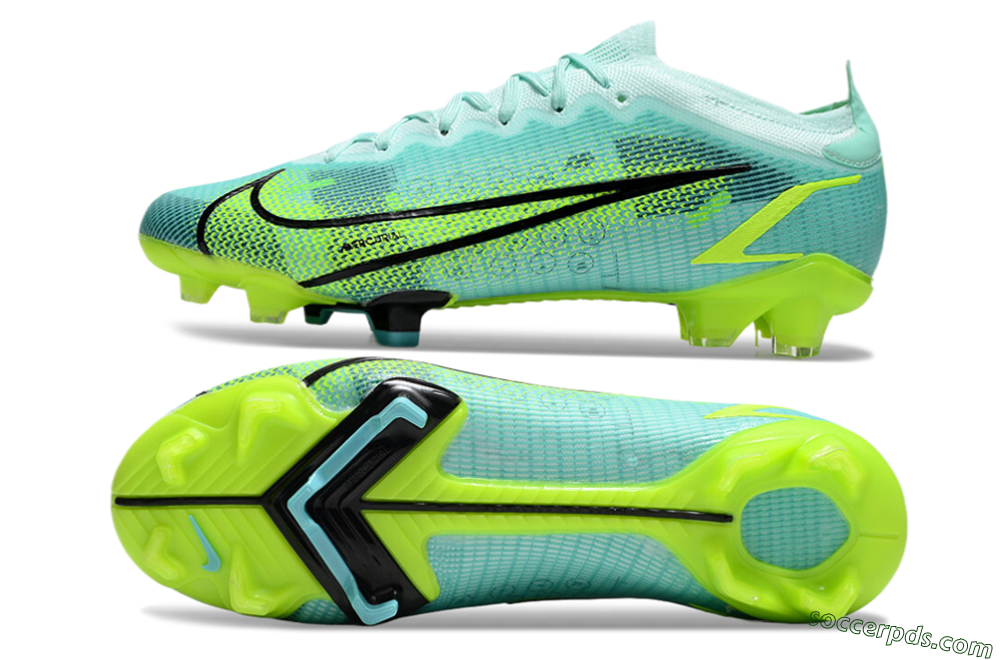 Nike Mercurial Vapor 14 Elite FG Low-Tops Football Boots - Green/Black/Yellow 0