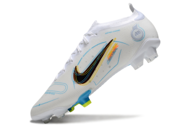 Nike Mercurial Vapor 14 Elite FG Low-Tops Football Boots - White/Black/Yellow