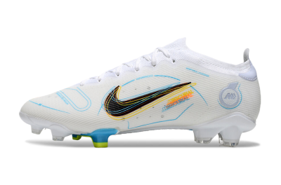 Nike Mercurial Vapor 14 Elite FG Low-Tops Football Boots - White/Black/Yellow