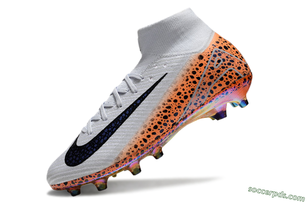 Nike Air Zoom Mercurial Superfly 10 Elite AG High-Tops Football Boots - Grey/Black/Brown 5