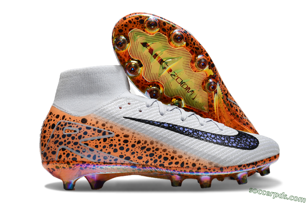 Nike Air Zoom Mercurial Superfly 10 Elite AG High-Tops Football Boots - Grey/Black/Brown 1
