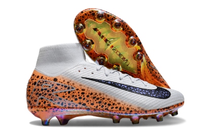 Nike Air Zoom Mercurial Superfly 10 Elite AG High-Tops Football Boots - Grey/Black/Brown