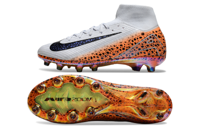 Nike Air Zoom Mercurial Superfly 10 Elite AG High-Tops Football Boots - Grey/Black/Brown