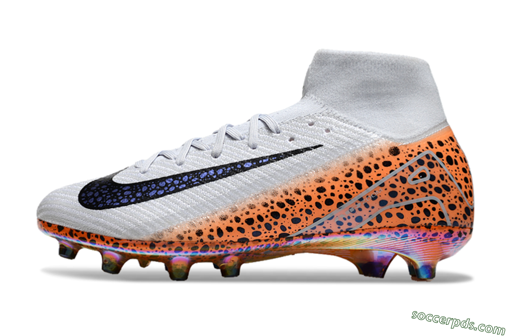 Nike Air Zoom Mercurial Superfly 10 Elite AG High-Tops Football Boots - Grey/Black/Brown 2