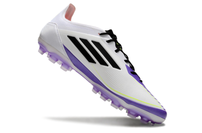 Adidas F50 Elite AG Low-Tops Football Boots - White/Purple/Black