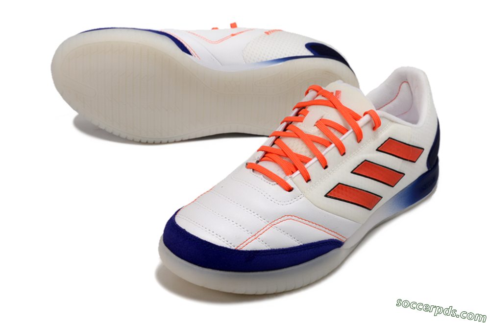 Adidas Top Sala Competition IC Low-Tops Football Shoes - White/Red/Blue 3
