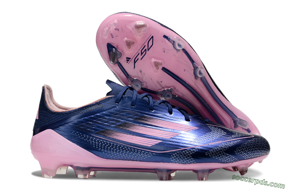 Adidas F50 Elite FG Low-Tops Football Boots - Blue/Pink 1