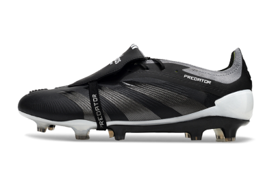 Adidas Predator Elite Foldover Tongue FG Low-Tops Football Boots - Black/Grey/White