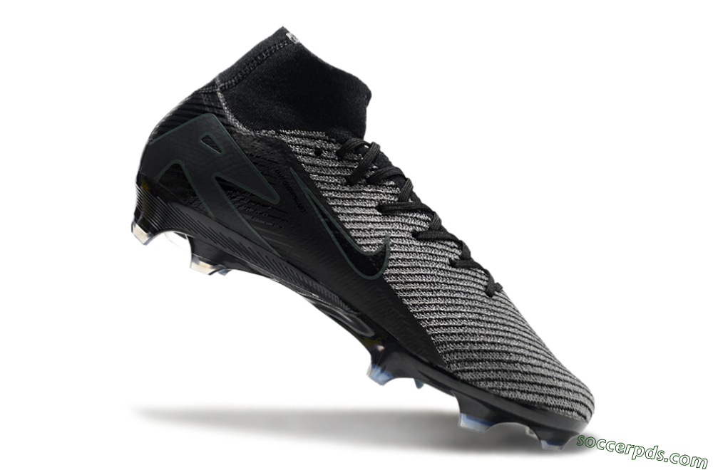 Nike Air Zoom Mercurial Superfly 10 Elite FG High-Tops Football Boots - Black/Grey/Jade 4
