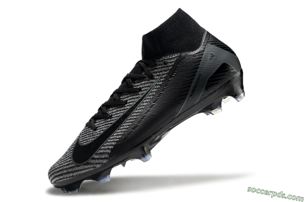 Nike Air Zoom Mercurial Superfly 10 Elite FG High-Tops Football Boots - Black/Grey/Jade 5