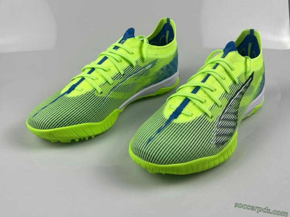 Puma Ultra Ultimate TF Low-Tops Football Shoes - Yellow/White/Blue