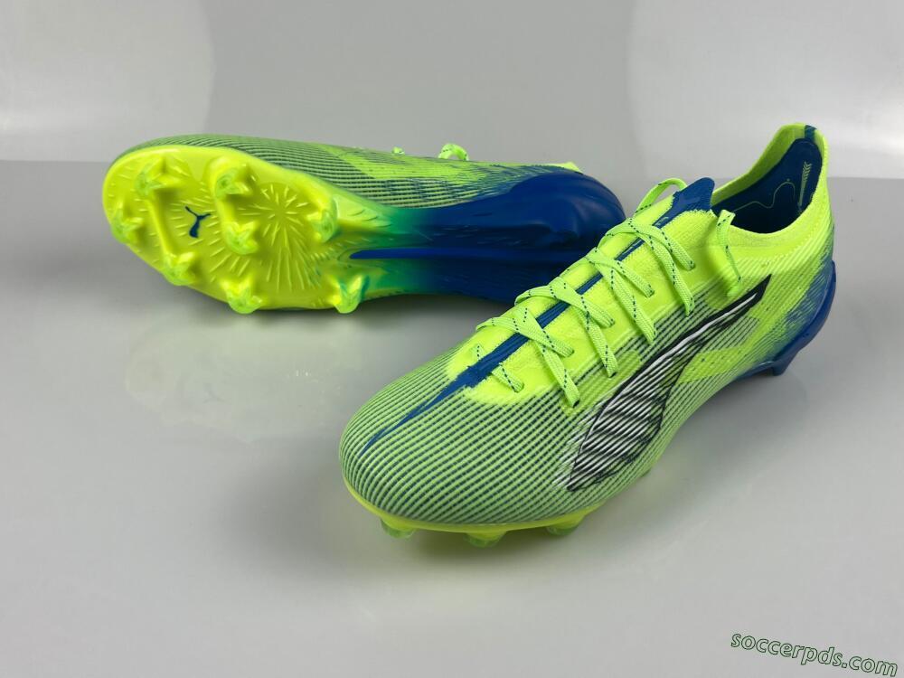 Puma Ultra Ultimate FG Low-Tops Football Boots - Yellow/White/Blue