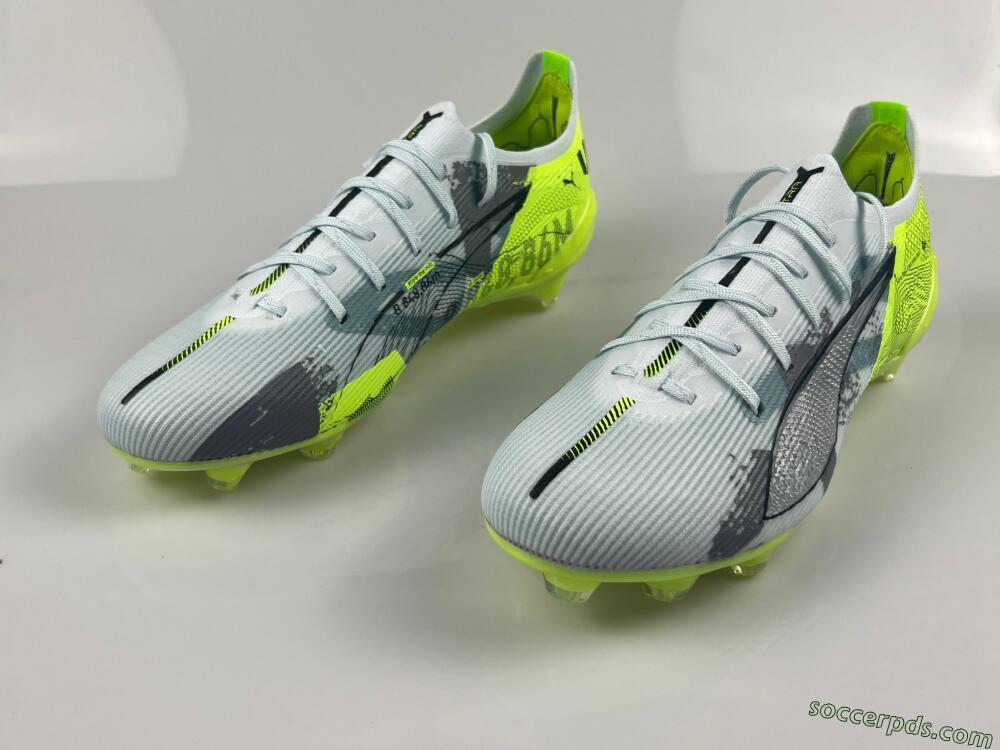 Puma Ultra Ultimate FG Low-Tops Football Boots - Jade/White/Yellow