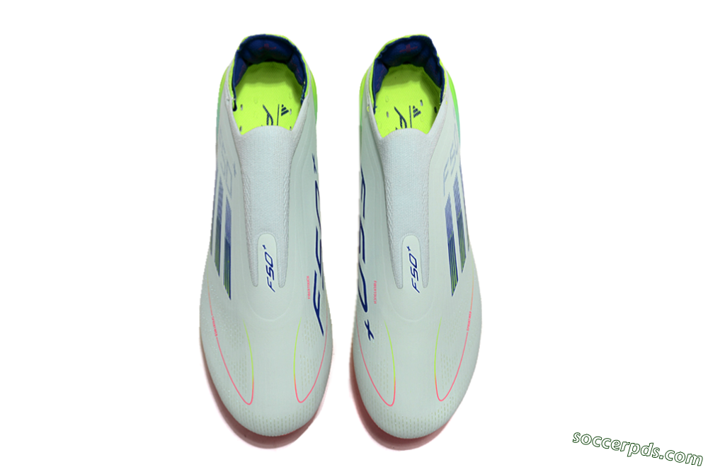 Adidas F50+ Lightstrike Pro Laceless FG Low-Tops Football Boots - Jade/Rainbow 4