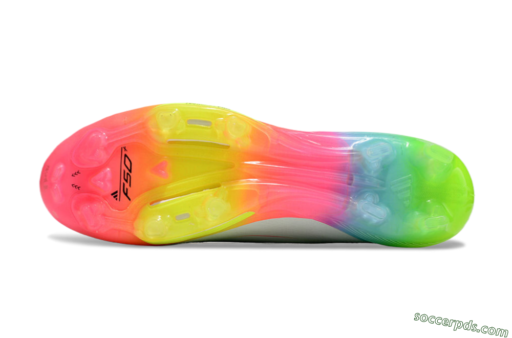 Adidas F50+ Lightstrike Pro Laceless FG Low-Tops Football Boots - Jade/Rainbow 5