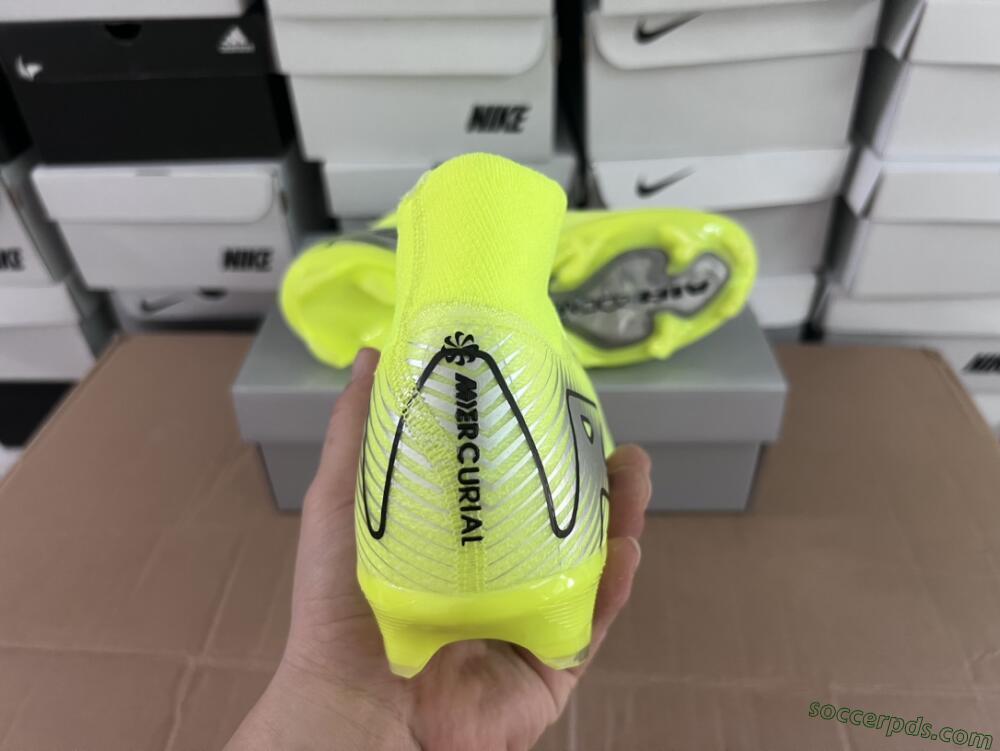 Nike Air Zoom Mercurial Superfly 16 Elite FG High-Tops Football Boots - Yellow/Sliver/Black