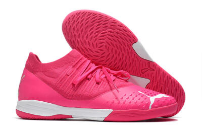 Puma Future Z 1.3 Teazer IC Low-Tops Football Shoes - Pink/White