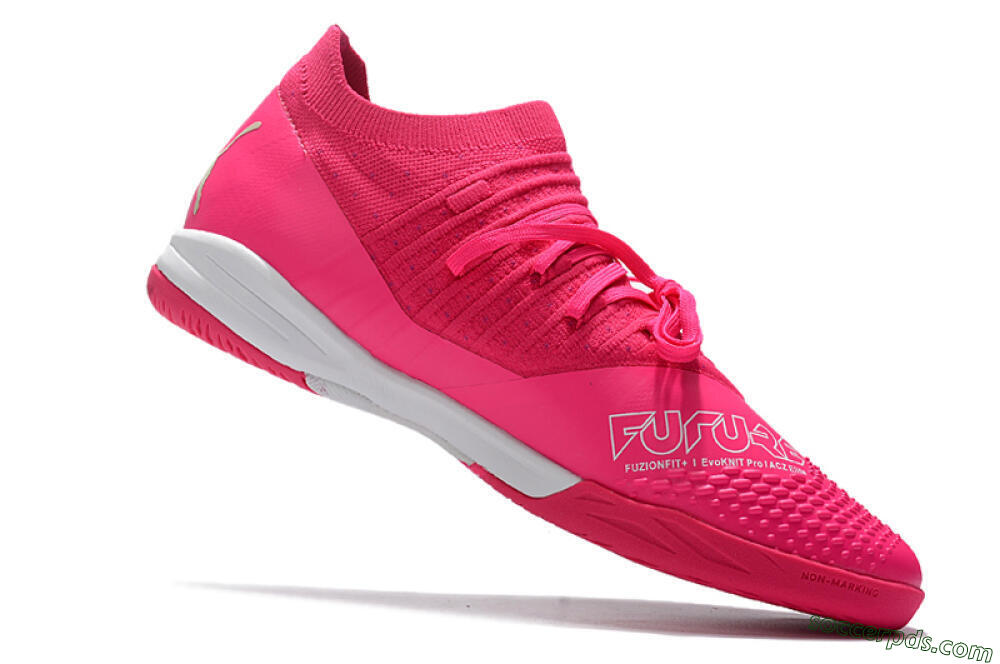 Puma Future Z 1.3 Teazer IC Low-Tops Football Shoes - Pink/White 4