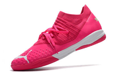 Puma Future Z 1.3 Teazer IC Low-Tops Football Shoes - Pink/White