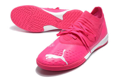 Puma Future Z 1.3 Teazer IC Low-Tops Football Shoes - Pink/White