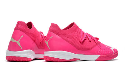 Puma Future Z 1.3 Teazer IC Low-Tops Football Shoes - Pink/White