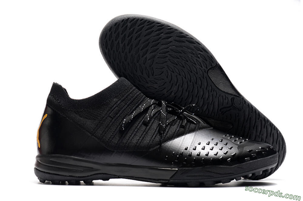 Puma Future Z 1.3 Teazer IC Low-Tops Football Shoes - Black/Yellow 1