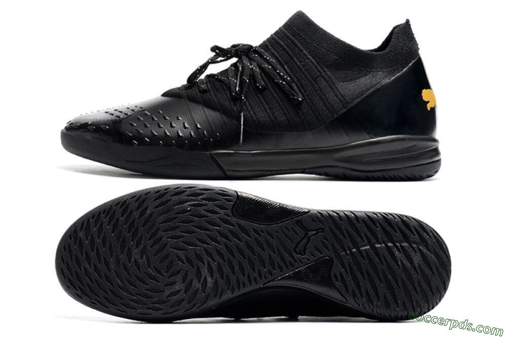 Puma Future Z 1.3 Teazer IC Low-Tops Football Shoes - Black/Yellow 0