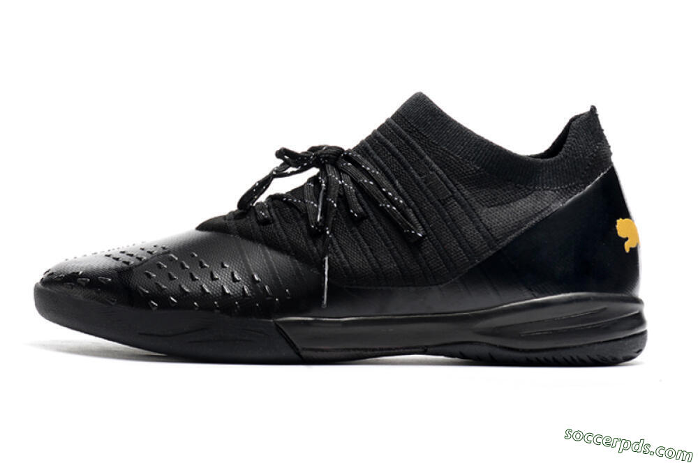 Puma Future Z 1.3 Teazer IC Low-Tops Football Shoes - Black/Yellow 2