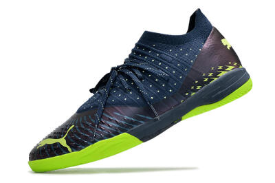 Puma Future Z 1.3 Teazer IC Low-Tops Football Shoes - Blue/Yellow