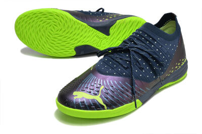 Puma Future Z 1.3 Teazer IC Low-Tops Football Shoes - Blue/Yellow