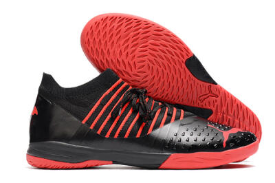 Puma Future Z 1.3 Teazer IC Low-Tops Football Shoes - Black/Red