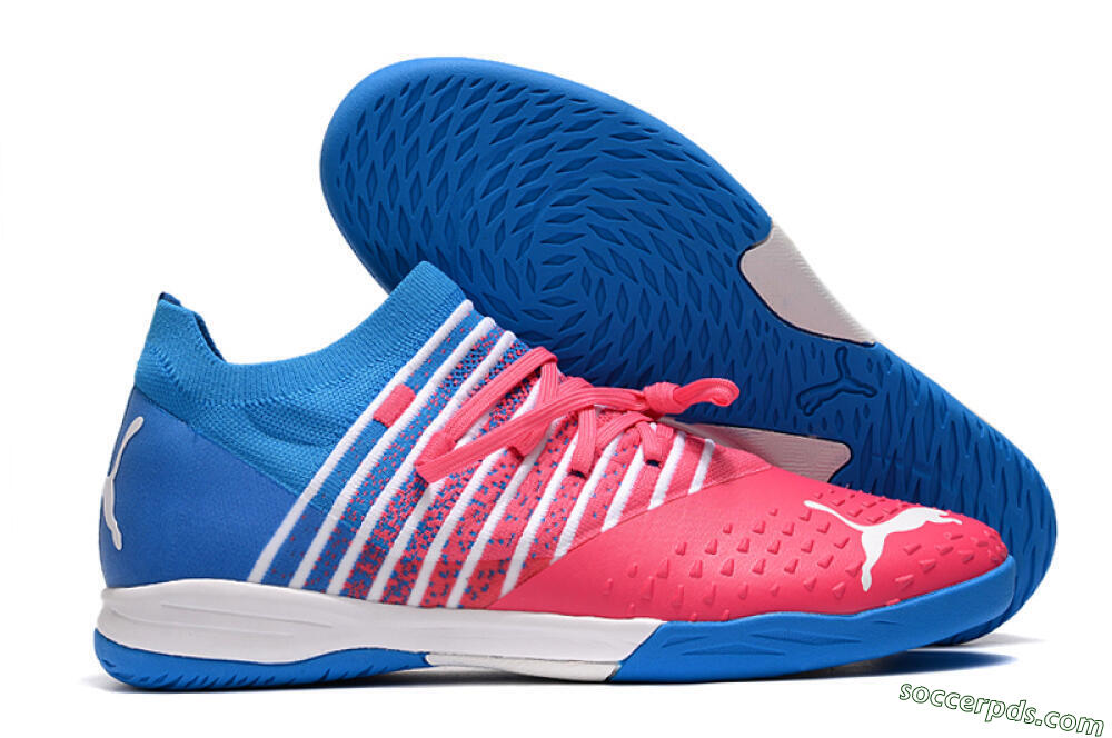 Puma Future Z 1.3 Teazer IC Low-Tops Football Shoes - Red/White/Blue 1
