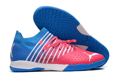 Puma Future Z 1.3 Teazer IC Low-Tops Football Shoes - Red/White/Blue