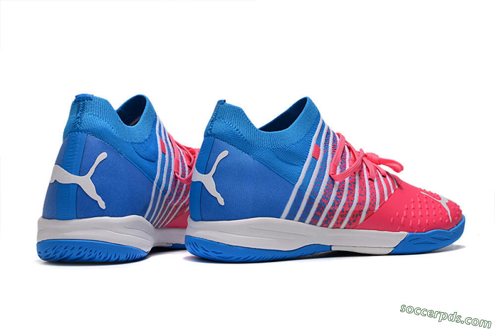 Puma Future Z 1.3 Teazer IC Low-Tops Football Shoes - Red/White/Blue 6