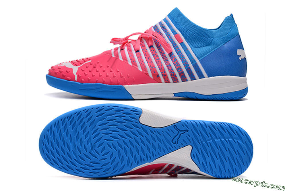 Puma Future Z 1.3 Teazer IC Low-Tops Football Shoes - Red/White/Blue 0