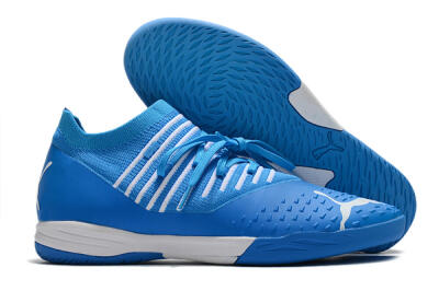 Puma Future Z 1.3 Teazer IC Low-Tops Football Shoes - Blue/White