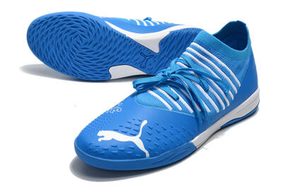Puma Future Z 1.3 Teazer IC Low-Tops Football Shoes - Blue/White