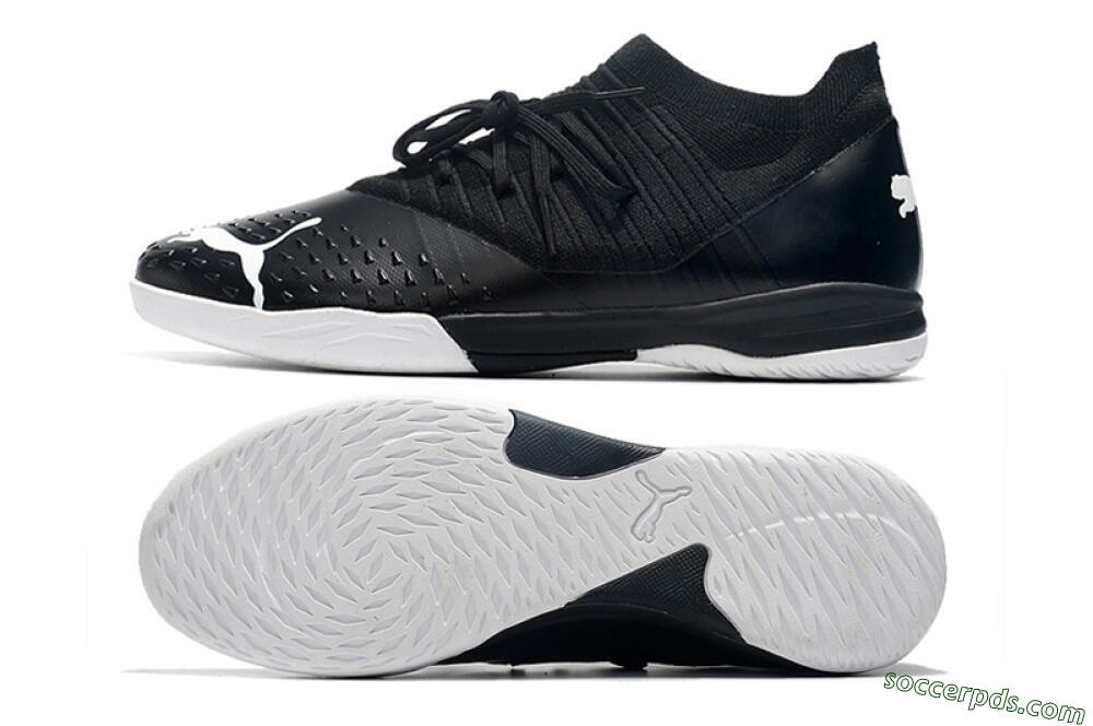 Puma Future Z 1.3 Teazer IC Low-Tops Football Shoes - Black/White 0