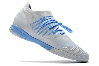 Puma Future Z 1.3 Teazer IC Low-Tops Football Shoes - Silver/Blue