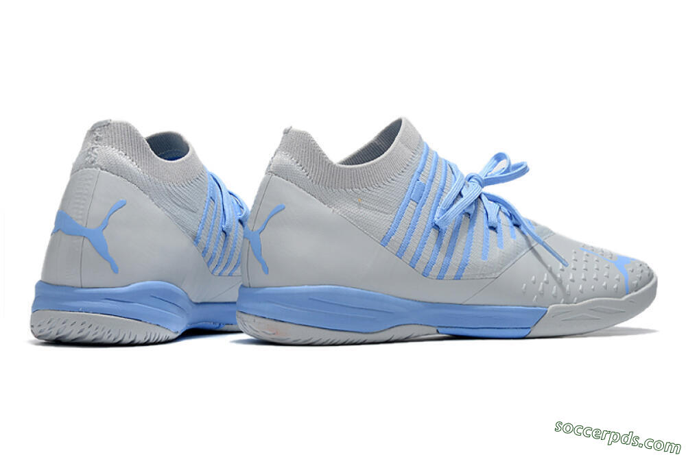 Puma Future Z 1.3 Teazer IC Low-Tops Football Shoes - Silver/Blue 6