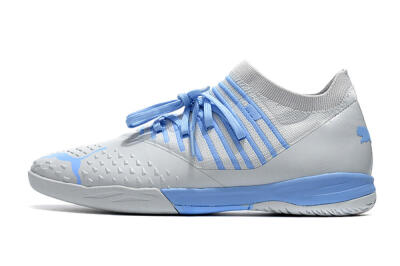 Puma Future Z 1.3 Teazer IC Low-Tops Football Shoes - Silver/Blue