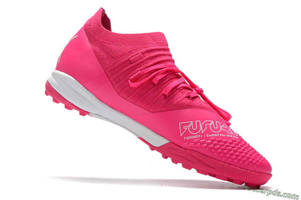 Puma Future Z 1.3 Teazer TF Low-Tops Football Shoes - Pink/White 4