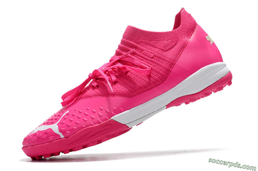 Puma Future Z 1.3 Teazer TF Low-Tops Football Shoes - Pink/White 5