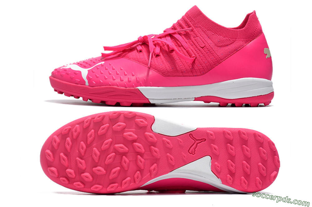 Puma Future Z 1.3 Teazer TF Low-Tops Football Shoes - Pink/White 0