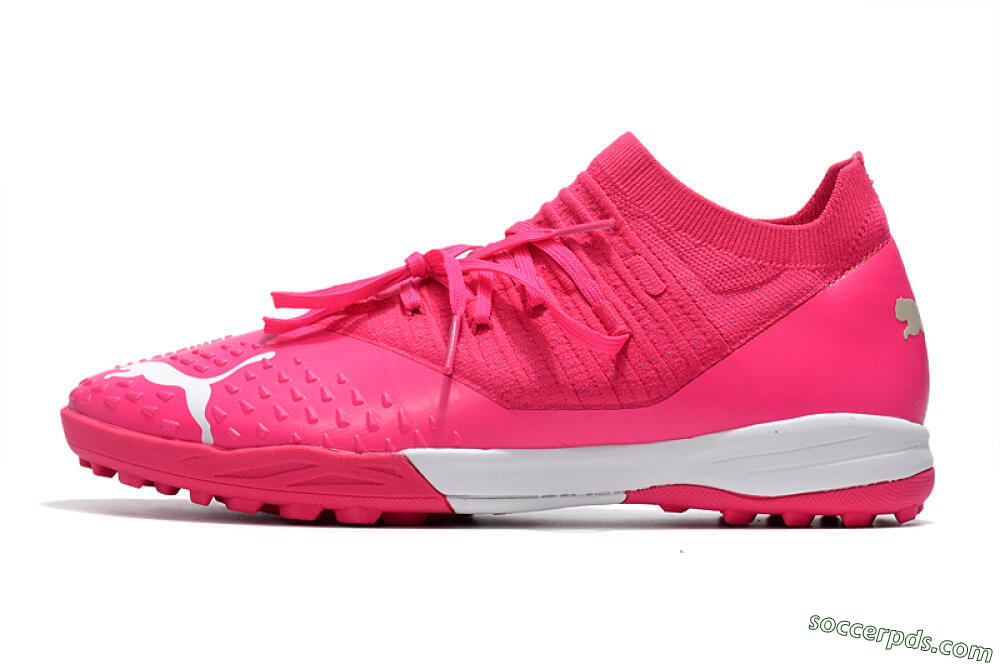 Puma Future Z 1.3 Teazer TF Low-Tops Football Shoes - Pink/White 2